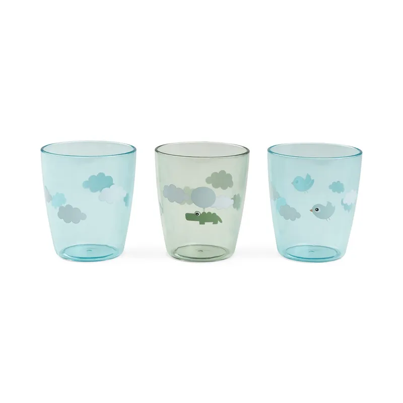Bild 2 för Done by Deer Yummy Miniglas Happy clouds Green 3-pack