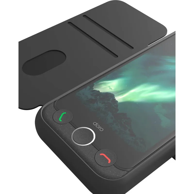 Bild 2 för Doro Aurora A11 Wallet Case, Graphite