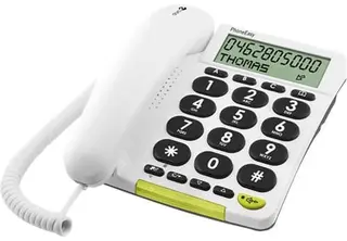 Produktfoto för DORO PhoneEasy 312cs - Fast telefon med nummerpresentation - vit