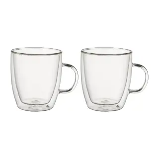 Produktfoto för Dorre - Kaffekopp dubbelväggad 2-pack 24 cl Klar