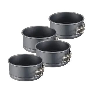 Produktfoto för Dorre Karabo mini springform kolstål 4-pack Ø10 cm