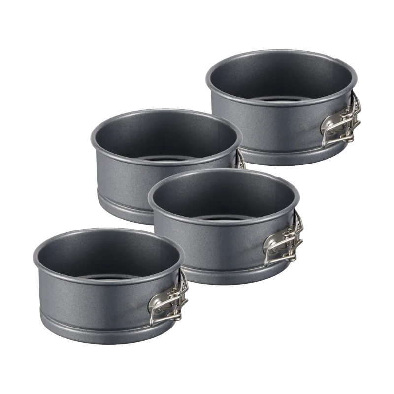 Alternativ bild 0 för Dorre Karabo mini springform kolstål 4-pack Ø10 cm