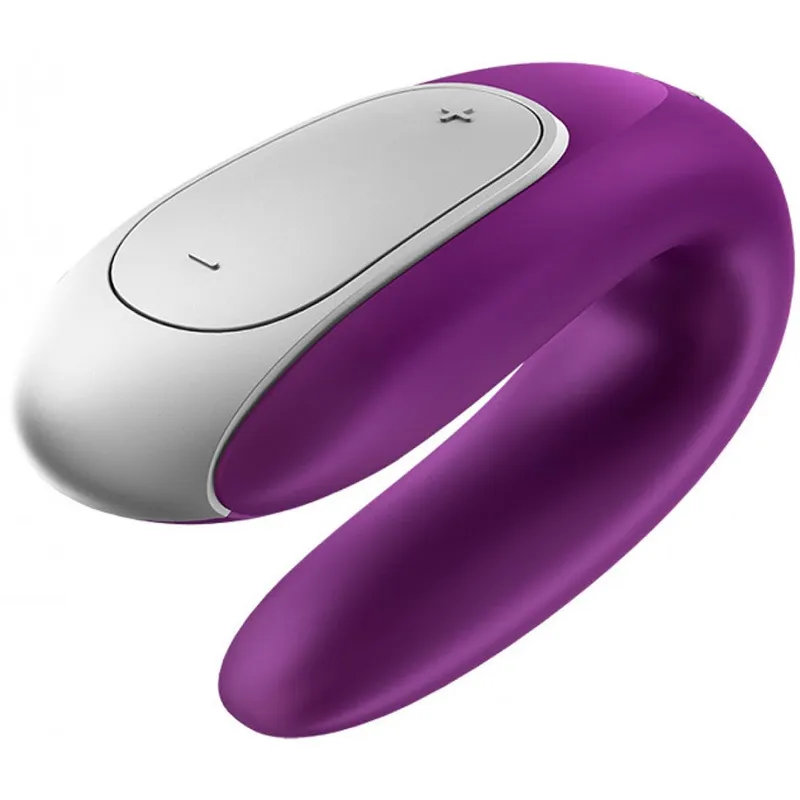 Bild 1 för DOUBLE FUN PARVIBRATOR MED FJÄRRKONTROLL - LILA