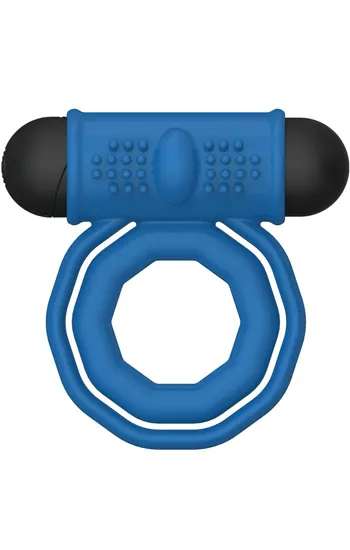 Bild 2 för Double Rings Rechargeable Cock Ring