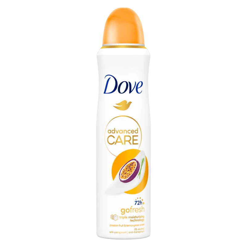 Bild 1 för Dove 72h Advanced Care Passion Fruit & Lemongrass Spray 150 ml