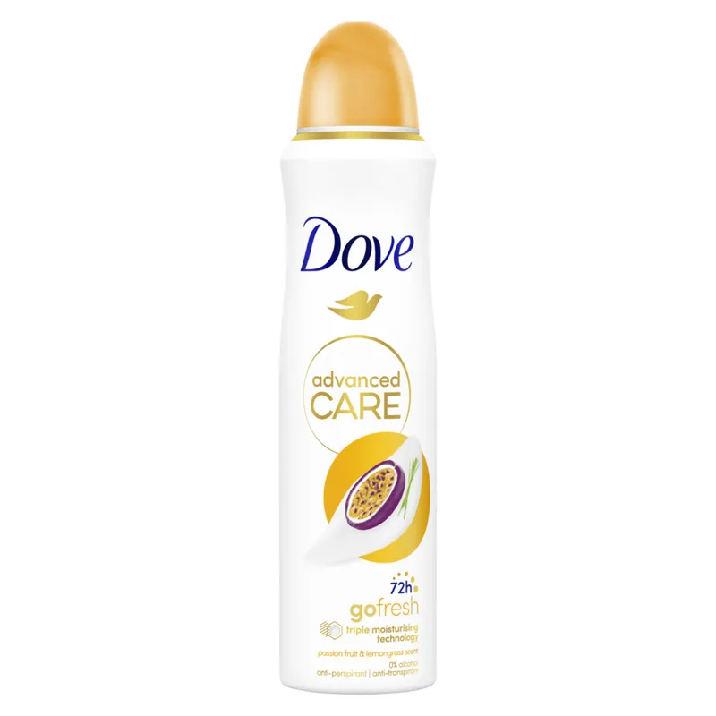 Bild 2 för Dove 72h Advanced Care Passion Fruit & Lemongrass Spray 150 ml