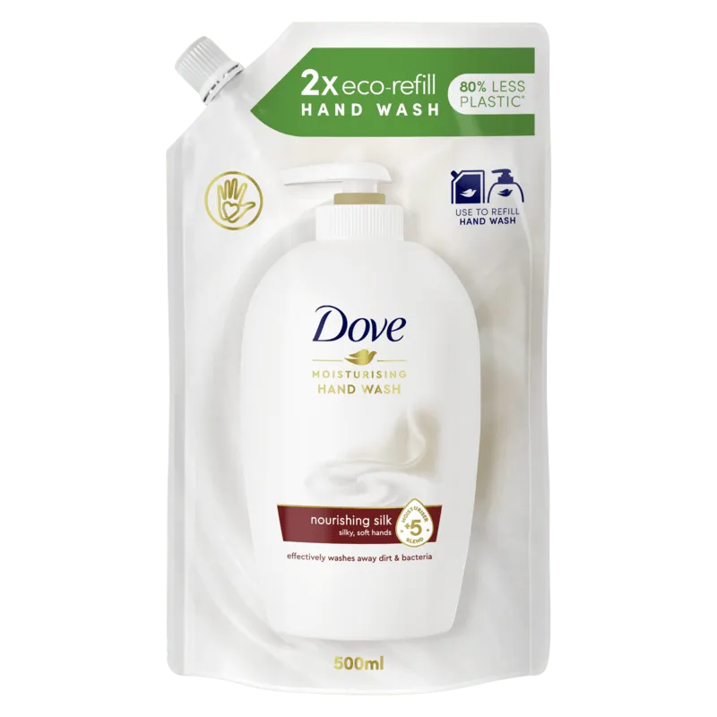 Bild 1 för Dove Caring Hand Wash Fine Silk Refill 500 ml