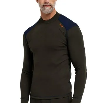 Alternativ bild 0 för Dovre Folded Collar Baselayer Militärgrön ull X-Large Herr