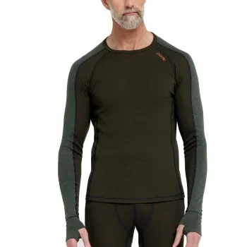 Alternativ bild 0 för Dovre Jacquard Baselayer Militärgrön ull XX-Large Herr