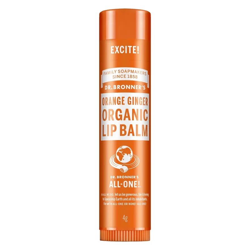 Bild 1 för Dr. Bronner's Orange-Ginger Organic Lip Balm 4 g