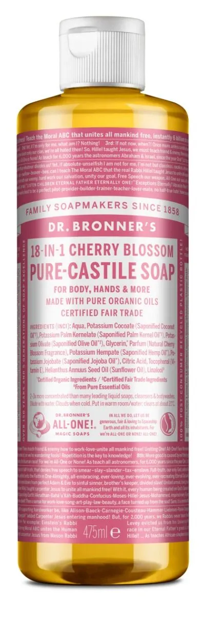 Alternativ bild 0 för Dr.Bronner's Pure Castile Liquid Soap Cherry Blossom 475 ml