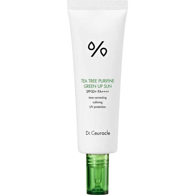 Bild 1 för Dr. Ceuracle Tea Tree Purifine Green Up Sun SPF50+ PA++++ 50 ml