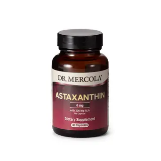 Produktfoto för Dr. Mercola Astaxantin 4 mg 30 kapslar