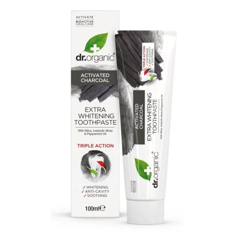 Bild 1 för Dr Organic Activated Charcoal Toothpaste 100 ml