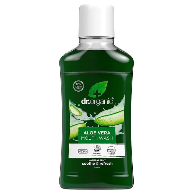 Alternativ bild 0 för Dr. Organic Aloe Vera Mouthwash 500 ml