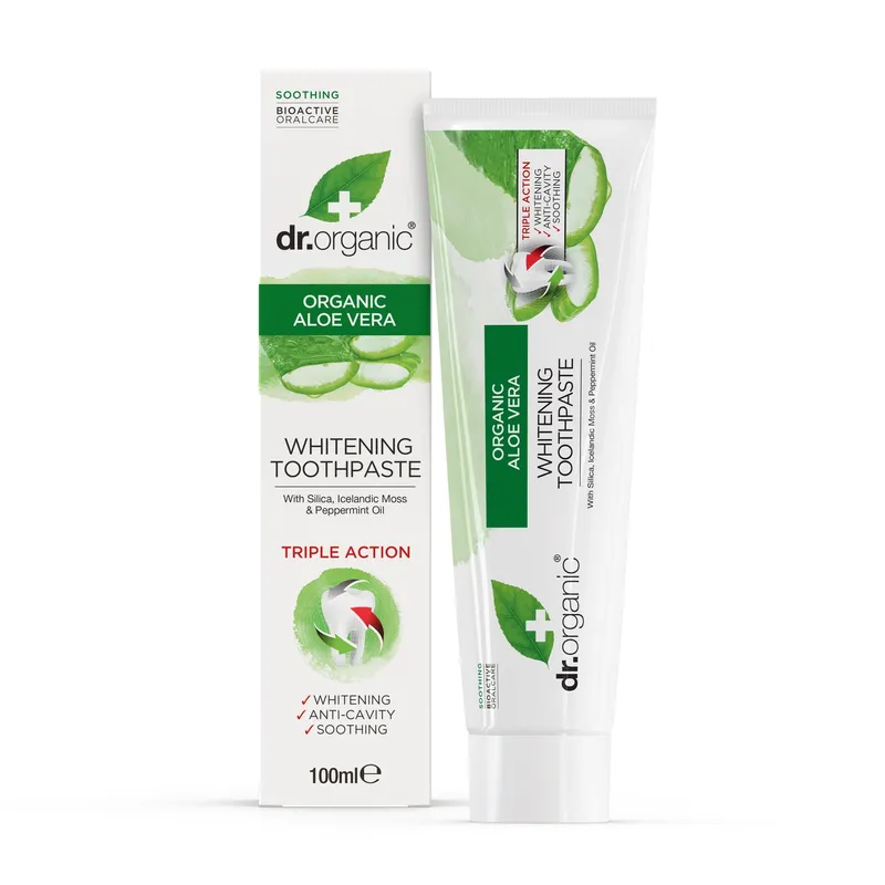 Bild 2 för Dr Organic Aloe Vera Toothpaste 100 ml