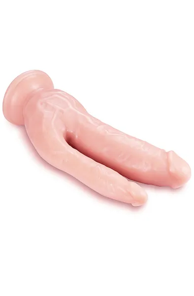 Bild 2 för Dr. Skin: DP Realistic Cock, 21 cm, ljus