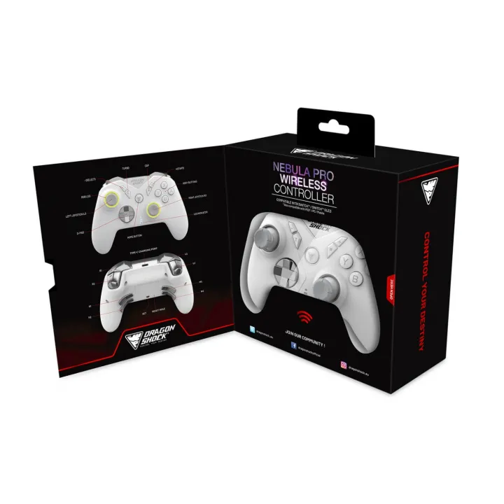 Alternativ bild 0 för DRAGONSHOCK Wireless Controller Nebula Ultimate for NSW White - Wireless Controller - Nintendo Switch