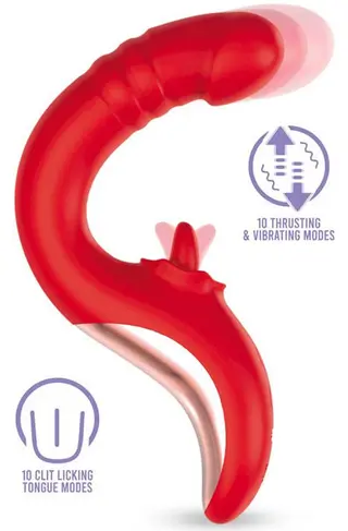 Produktfoto för Drako Vibe With Thrusting & Licking Tongue