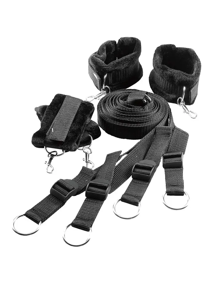 Bild 1 för Dream Toys: Blaze, Luxury Fetish, Bed Restraint Set