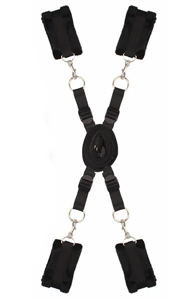 Bild 2 för Dream Toys: Blaze, Luxury Fetish, Bed Restraint Set