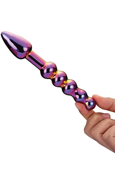 Bild 2 för Dream Toys Glamour Glass Ridged Anal Dildo