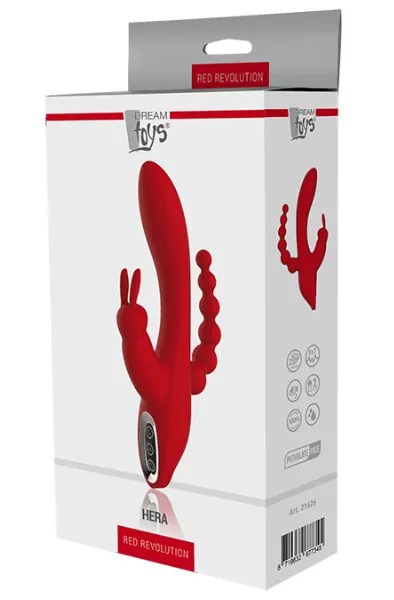 Bild 2 för Dream Toys Red Revolution Hera Rabbitvibrator