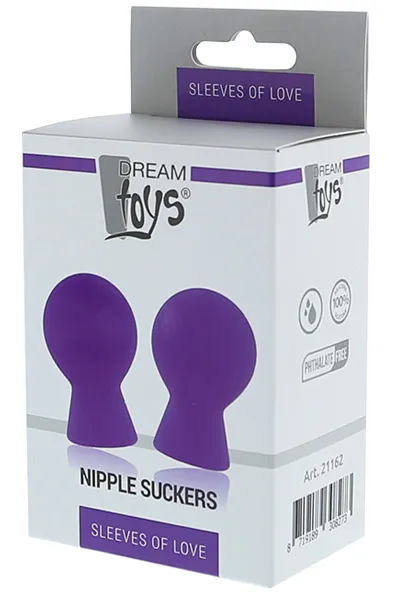 Bild 2 för Dream Toys Sleeves Of Love Nipple Suckers - Lila