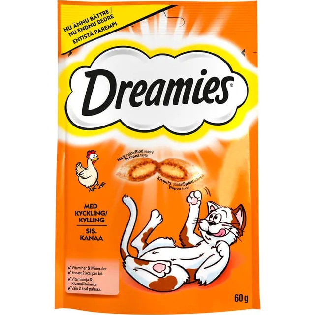 Alternativ bild 0 för Dreamies 4008429037894 godbid til hund og kat Snacks Kylling 60 g