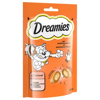 Produktfoto för Dreamies 4008429037894 godbid til hund og kat Snacks Kylling 60 g