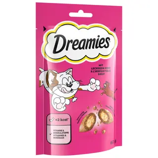 Produktfoto för Dreamies Kattgodis - Oxkött - 60 g