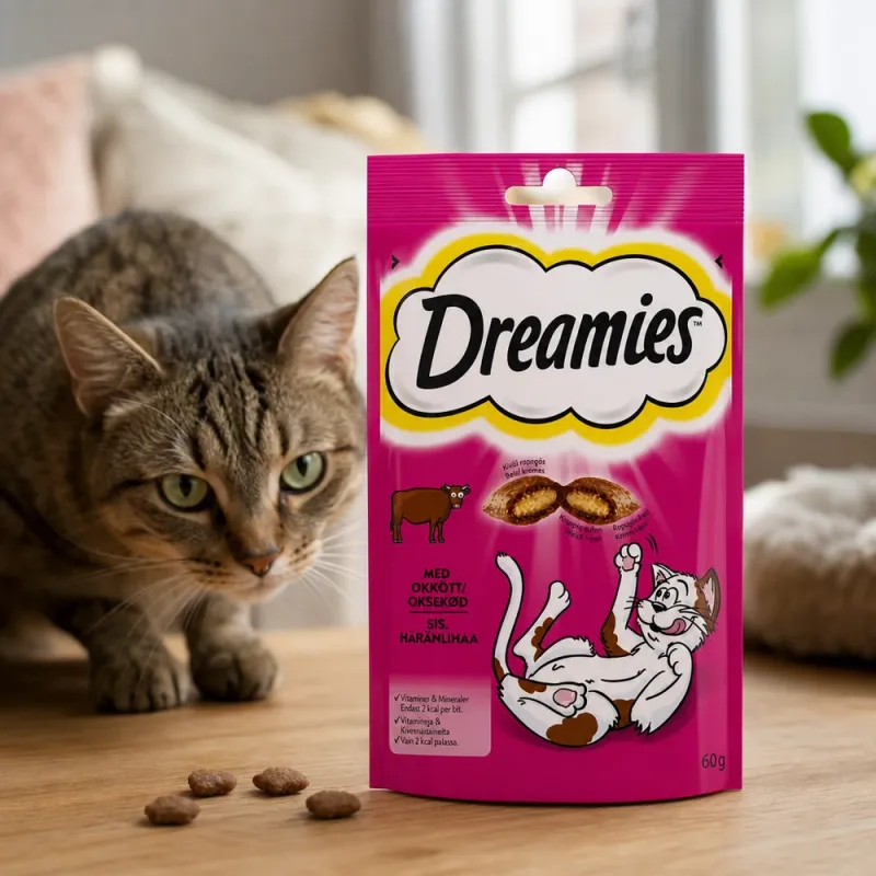 Bild 2 för Dreamies Kattgodis - Oxkött - 60 g