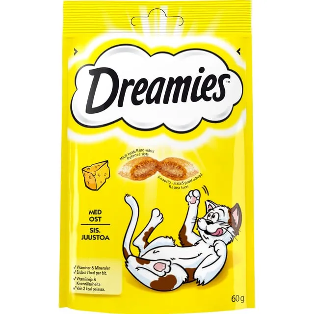 Alternativ bild 0 för Dreamies Ost 60 g