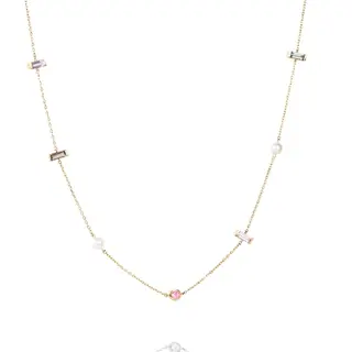 Produktfoto för Dreams & Pearls Flow Halsband Guld