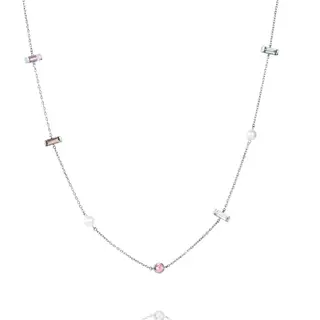 Produktfoto för Dreams & Pearls Flow Halsband Silver