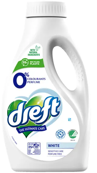 Produktfoto för Dreft Sensitive White Flytande Tvättmedel 1000 ml