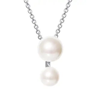 Produktfoto för Drip Drop Pearl Necklace Silver