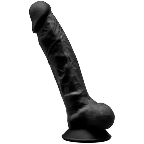 Bild 1 för Dual Density Black Dildo 18 cm