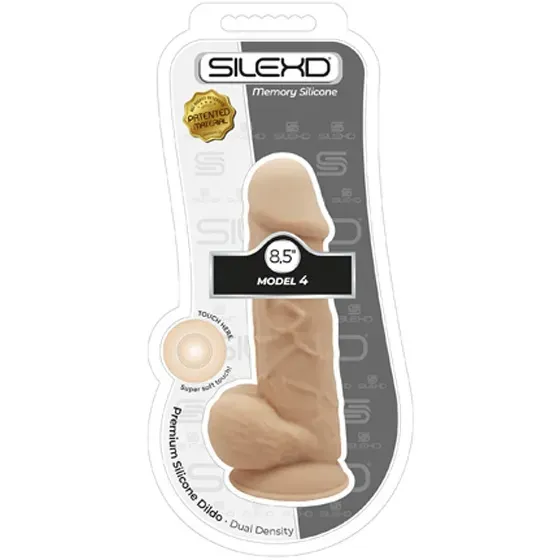 Bild 2 för Dual Density Dildo med pung 22 cm