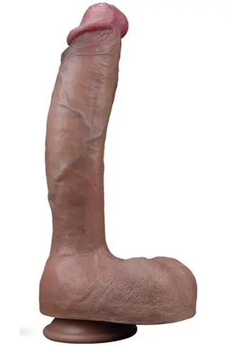 Produktfoto för Dual-Layered Silicone Nature Cock 27,5 cm XL dildo