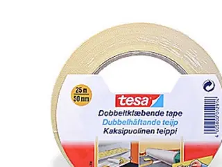 Produktfoto för Dubbelsidig universell tejp - för mattor 50mmx25m Tesa 56172