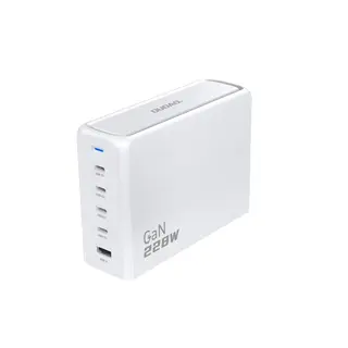 Produktfoto för Dudao A228EU 228Watt Adapter GaN 4xUSB-C + 1xUSB-A vit