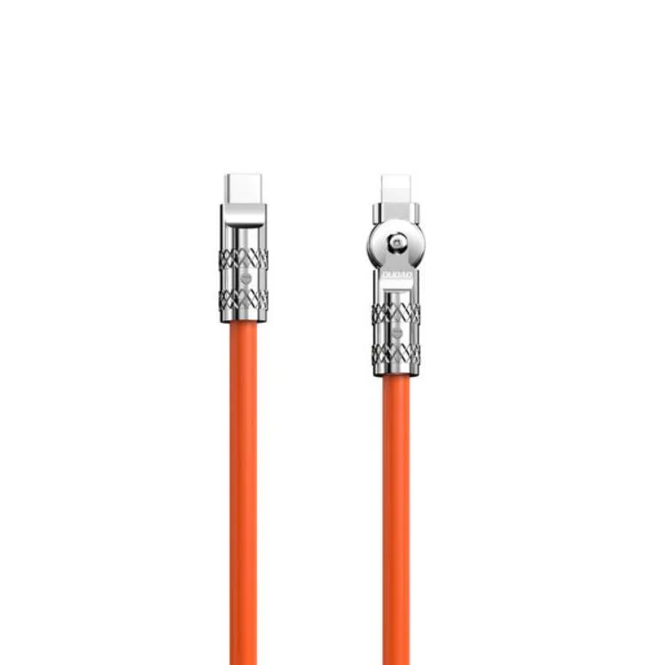 Alternativ bild 0 för Dudao L24CL USB-C to angled Lightning cable 30W 1m 180° rotation orange
