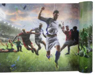 Produktfoto för Duk (löpare) fotbollsmästerskap 30x500 cm