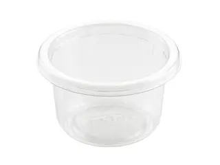 Produktfoto för Duni Matbehållare, 110 ml, för engångsbruk, 80x80x46mm, transparent