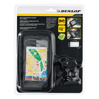 Produktfoto för Dunlop - Universal cykelfäste för smartphones från 5,8" till 6,7"