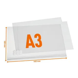 Produktfoto för Durable 501719, A3, Plast, Transparent, 2 ark, 5 styck