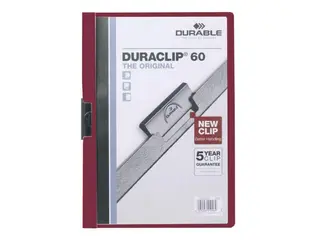 Produktfoto för Durable Klämmapp Duraclip 2209 A4 6mm röd