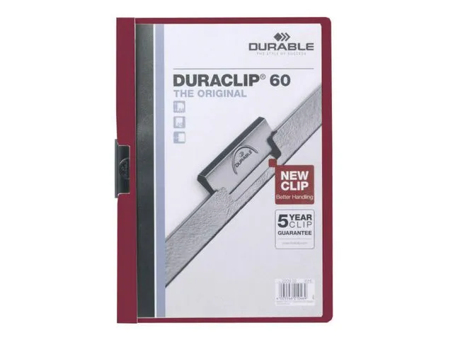 Alternativ bild 0 för Durable Klämmapp Duraclip 2209 A4 6mm röd