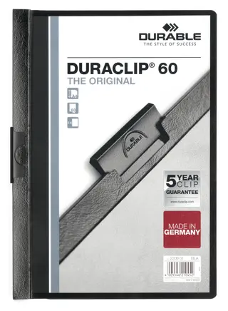 Produktfoto för Durable Klämmapp Duraclip 2209 A4 6mm svart